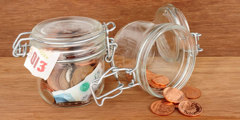 a jar of money