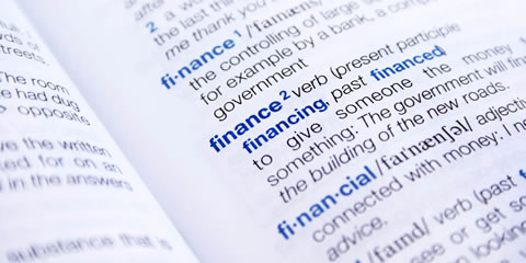 a finance glossary